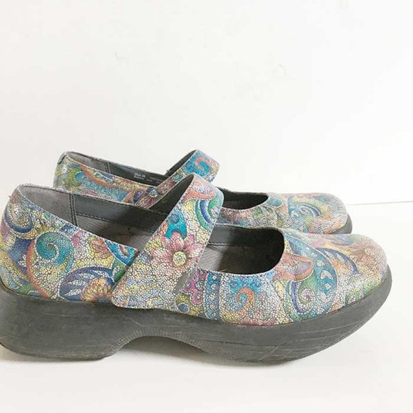 Dansko Shoes - Dansko Rainbow Floral Mary Janes size 38/ 7.5